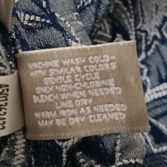 Chico's Blazer Jacket Size 1 US M Embroidered Botanical Button Front - Picture 10 of 10